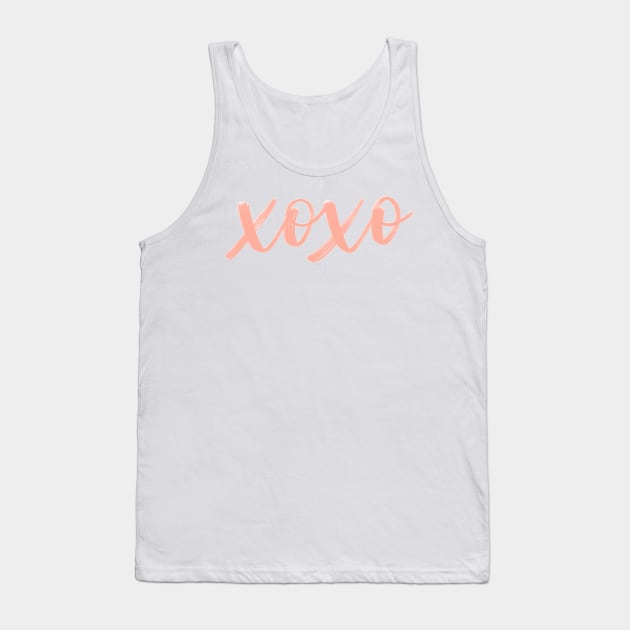 XOXO Aesthetic Pink Tank Top by MissCassieBee